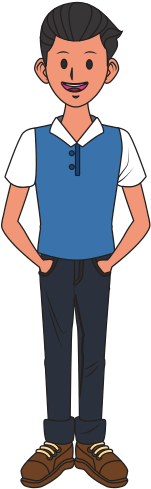 Young Man Cartoon Character - Cartoon (550x550)