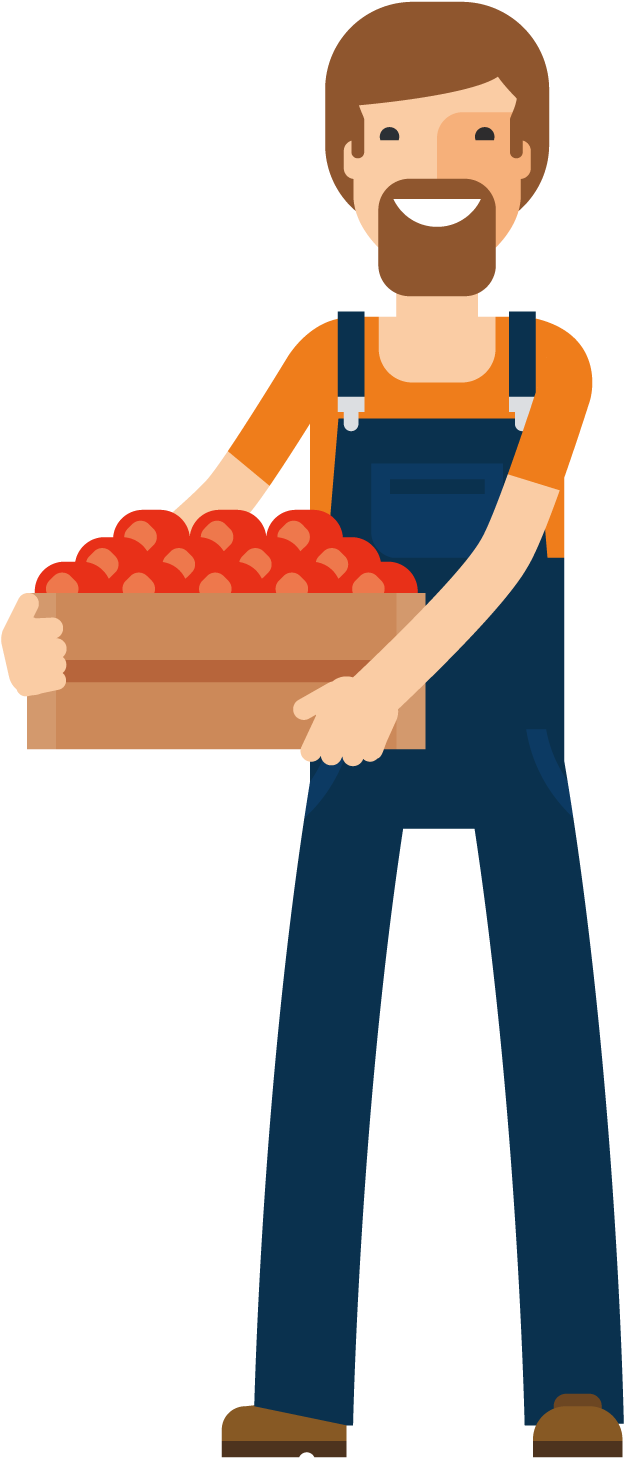 Holding The Persimmon Uncle - พี่ ชาย กา ร์ ตุน (1500x1500)