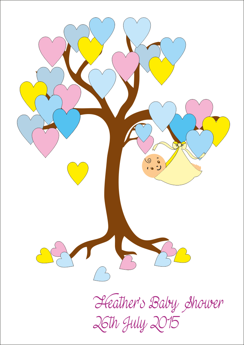 Posters Printed Pressies Baby Shower Posters Its A - Branch (800x1131)