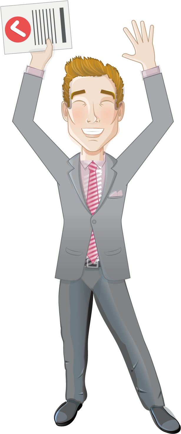 Cartoon Businessperson Antreprenor - Cartoon Businessperson Antreprenor (1500x1500)