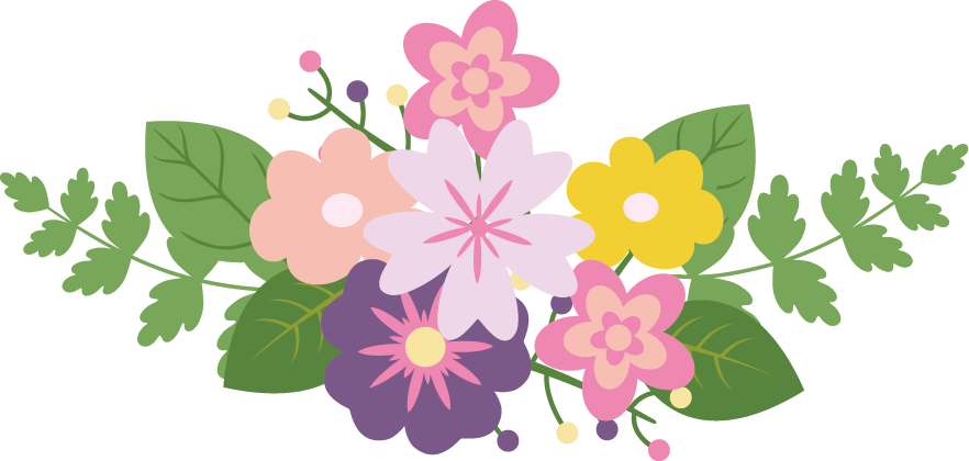 Floral Border Design - Pink Floral Border Design (882x420)