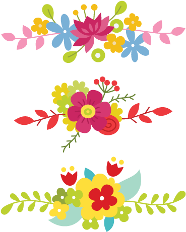 Wall Colour - Bright Floral Border (374x468)