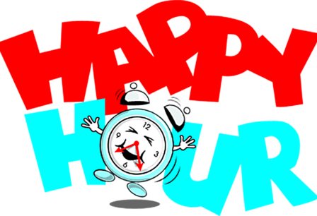 Happy Hour Bring Your Favorite Salsa - Free Clipart Happy Hour (448x306)