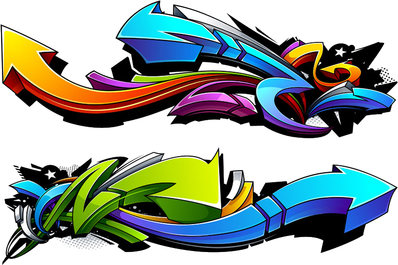 Graffiti Drawing Illustration - Graffiti Arrows (1000x686)