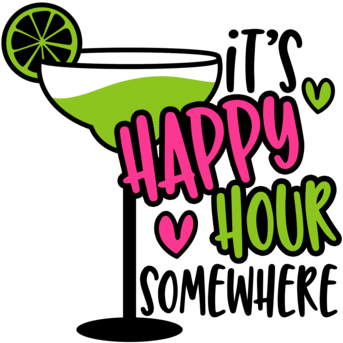 It's Happy Hour Somewhere - Decal (480x411)