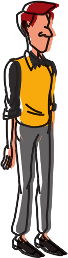 Adult Man Cartoon - Cartoon (550x550)