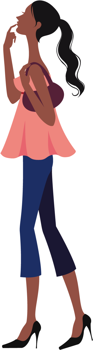 Thought Cartoon Illustration - Chica Pensando (1500x1500)