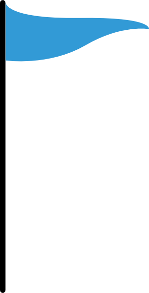 Blue Flag Png Clipart (306x600)