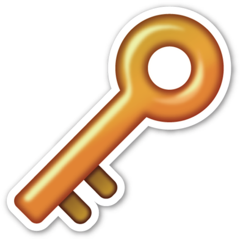 Keys Png 11 Keys To Life As Told By Dj Khaled - Emoji Key (529x530)
