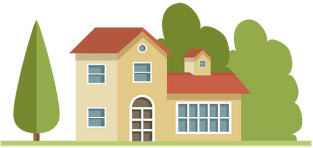 I Rather Think These Items Helped Keep Me Tethered - Flat House Png (615x328)