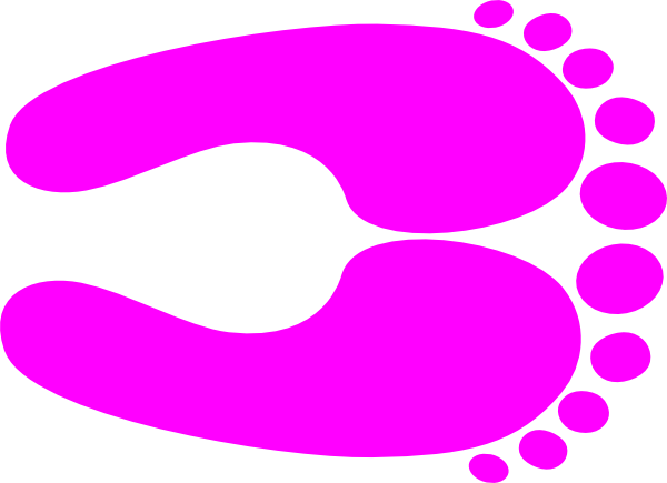 Pink Happy Feet Clip Art - Pink Happy Feet Clip Art (600x435)
