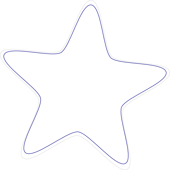 Star Svg Clip Arts 594 X 595 Px - Star White Cartoon Vector (594x595)