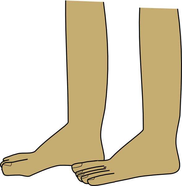 Feet Clip Art At Clker - Feet Clip Art (588x600)