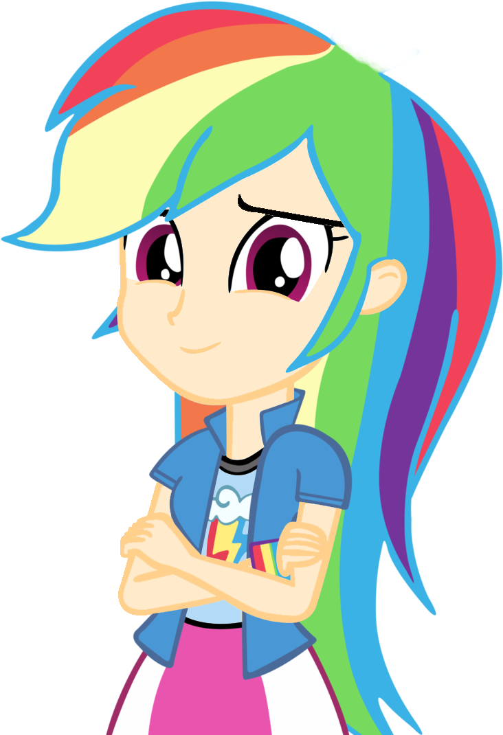 Human Rainbow Dash Vector By Cool77778 D65ehrk Copiapng - Horror Mlp Rainbow Factory (744x1073)
