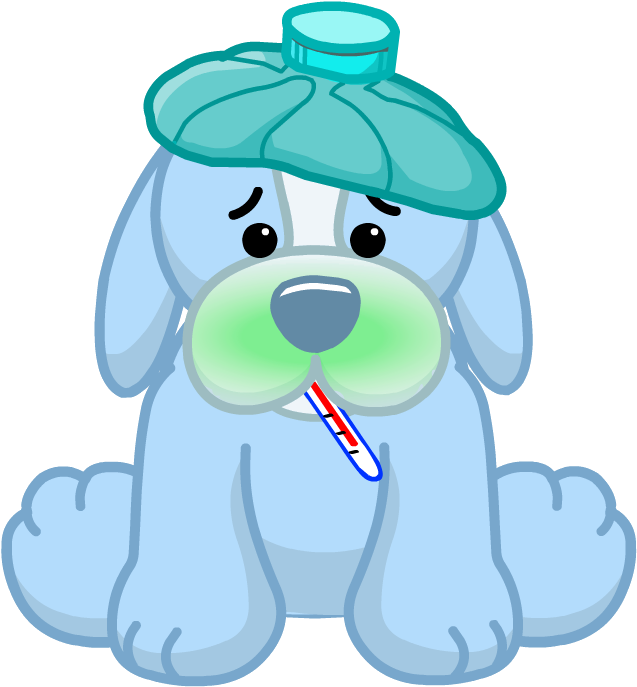 Sick Free Download Png - Sick Puppy Clip Art (758x900)