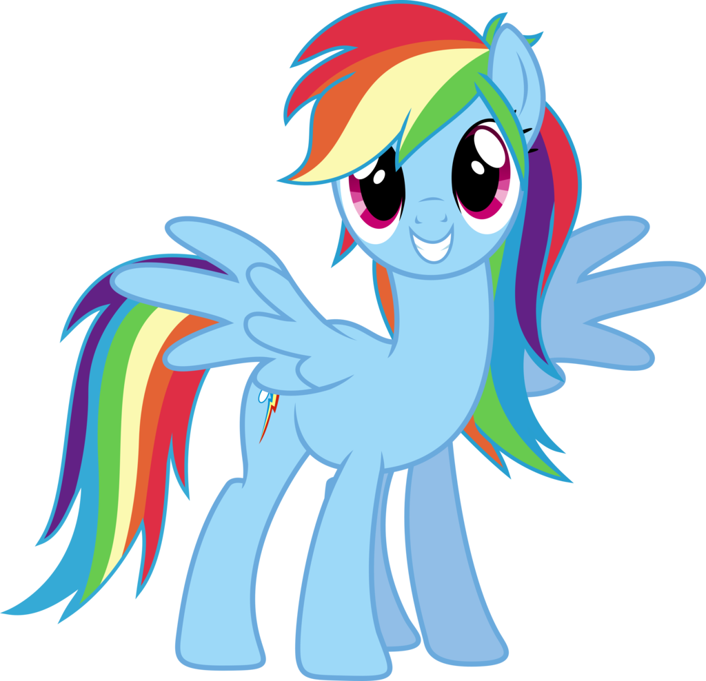 Theshadowstone Rainbow Dash Always Brushies With Style - My Little Pony Svg (1024x988)