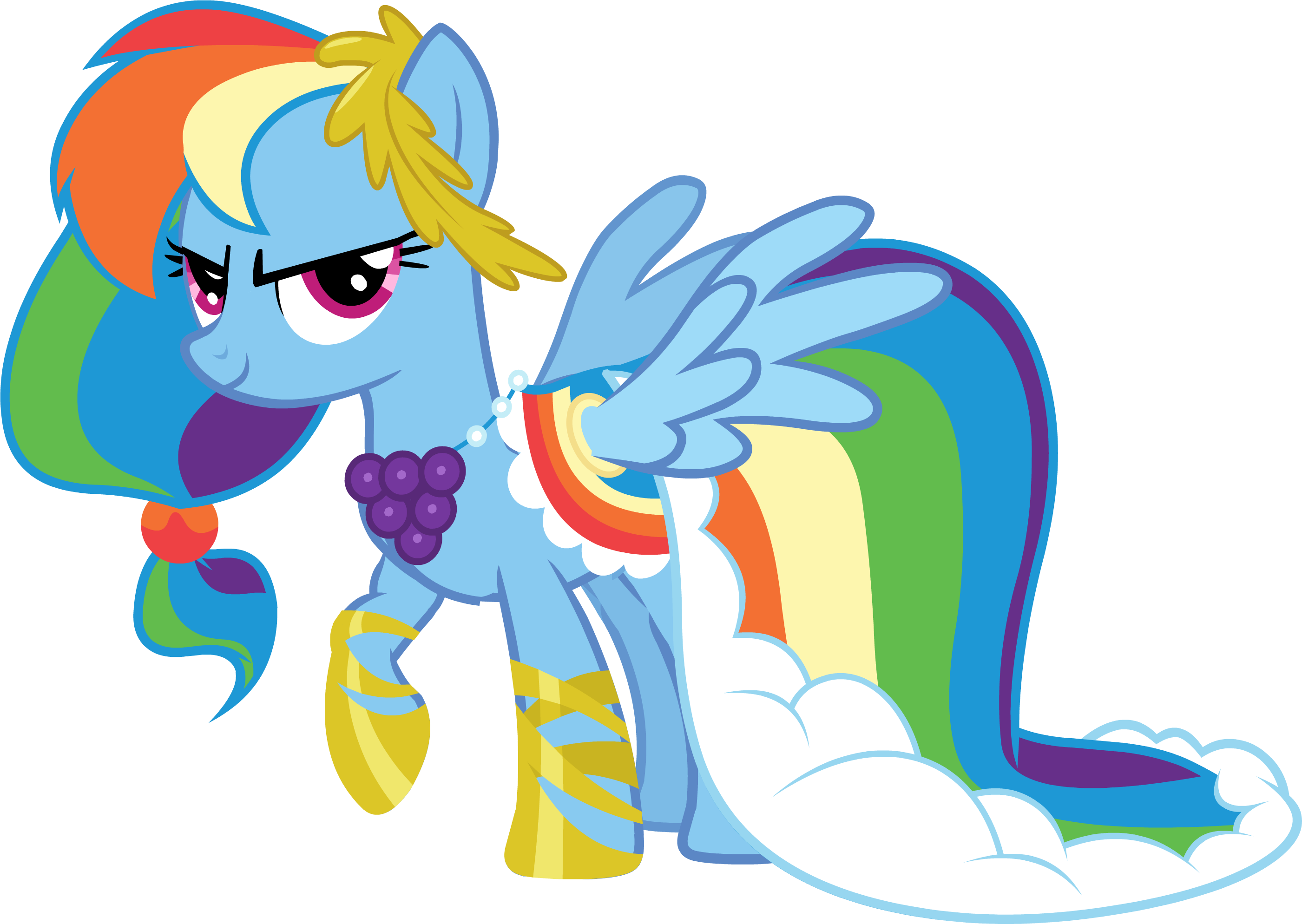 Rainbow Dash Gala Dress - My Little Pony Rainbow Dash Dress (2802x1989)
