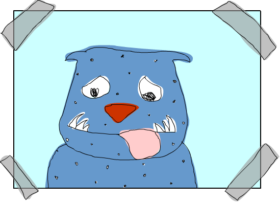 The Blue Dog &reg - Cartoon (549x395)