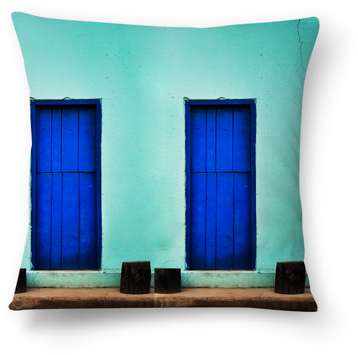 Almofada Casa Azul De Claudia Araujona - Cushion (800x800)