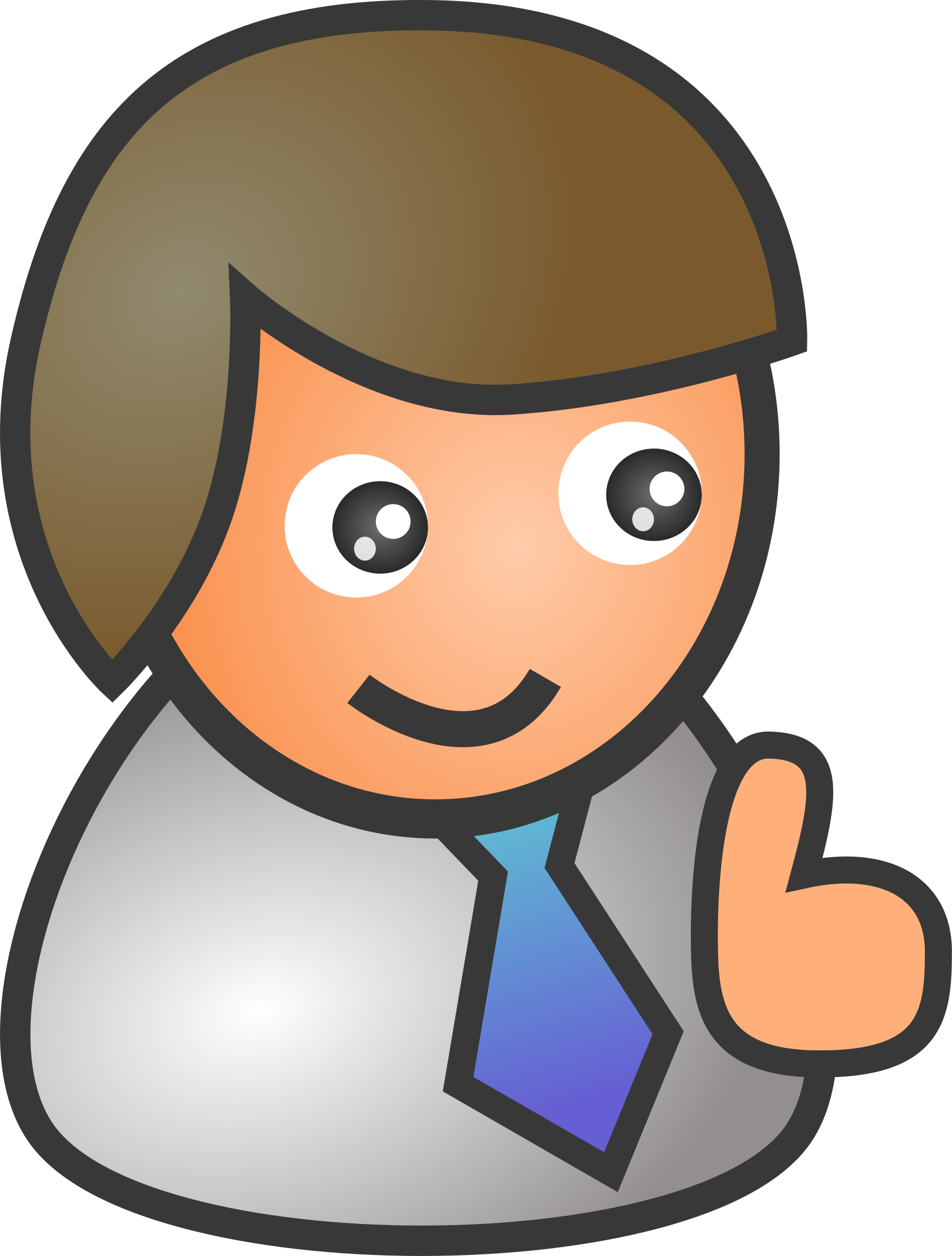 Clipart People Biz Male Smile - Free Person Clipart (1819x2400)