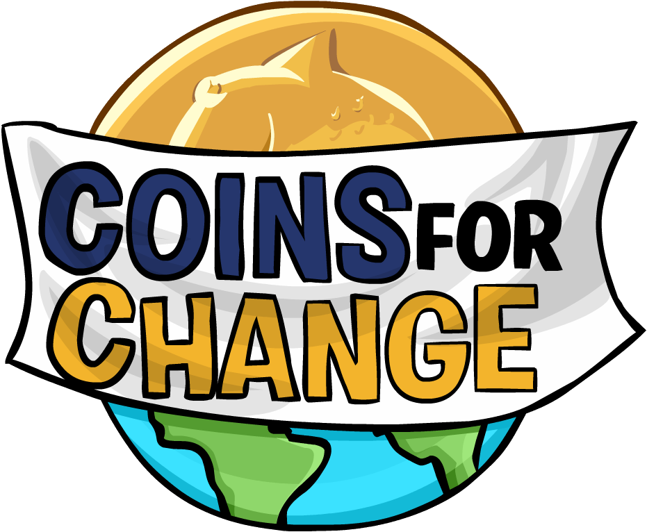 Coins For Change Logo - Club Penguin Coins For Change (931x766)