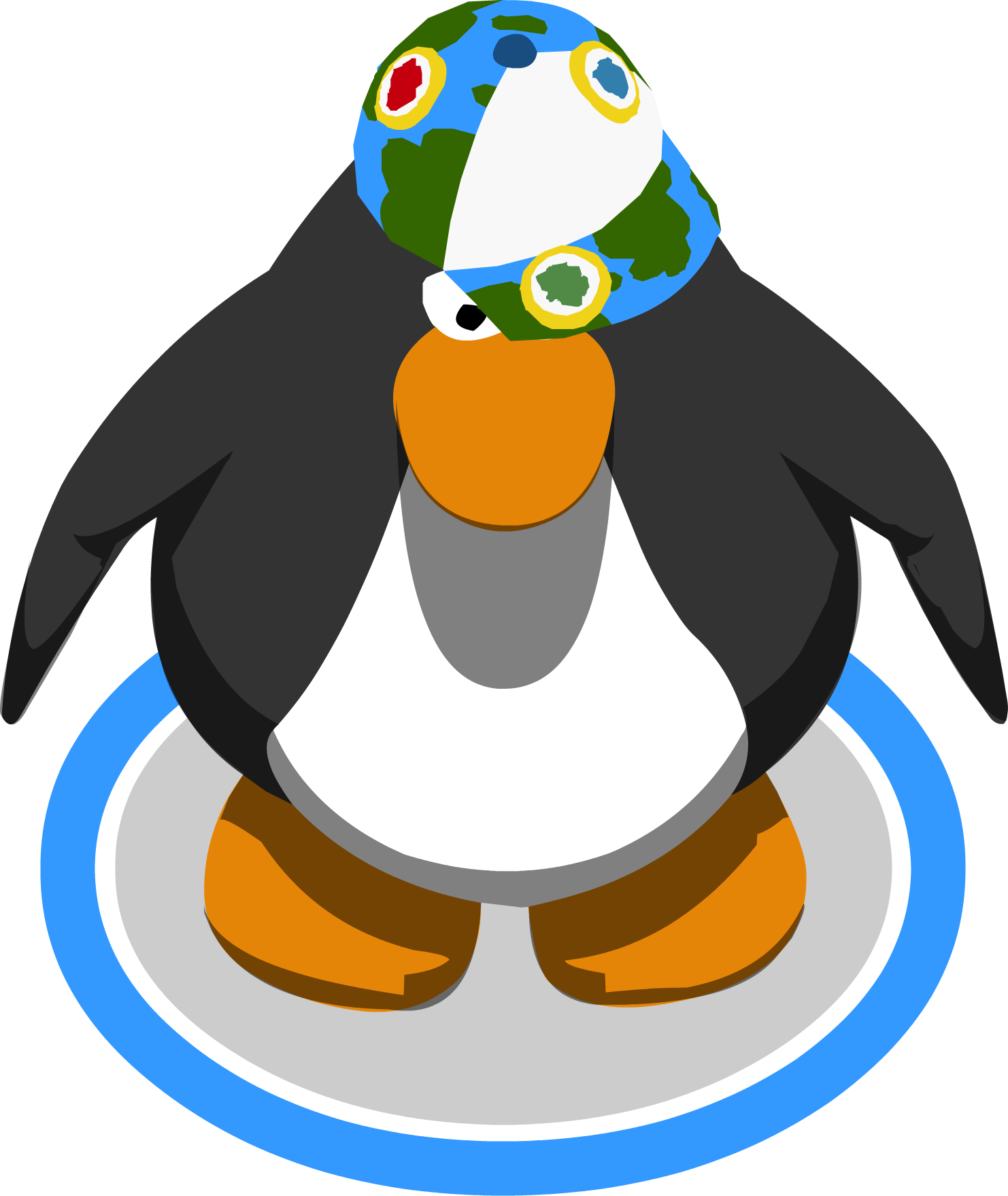 Coins For Change Cap Ingame - Club Penguin 3d Penguin (1482x1759)