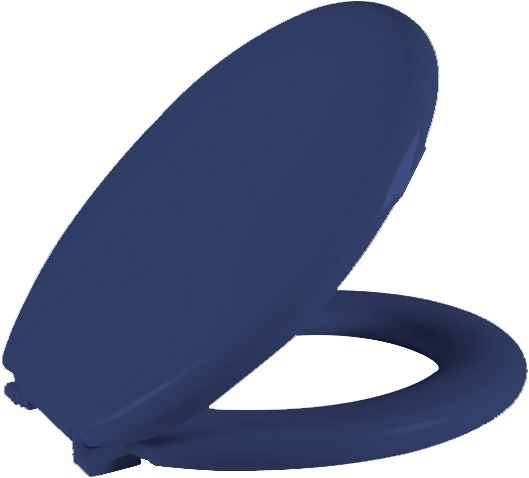 Imagen De Tapa De Inodoro Acolchada Azul Piedra - Asiento Para Inodoro Azul (640x640)