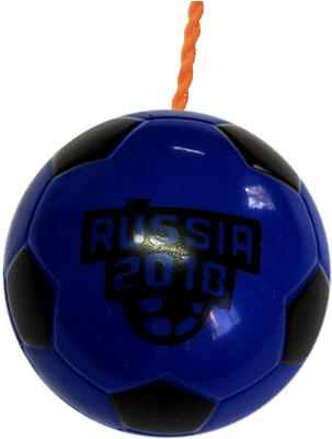 Ioiô Bola Rússia 2018 Azul E Preto - Futebol De Salão (500x500)