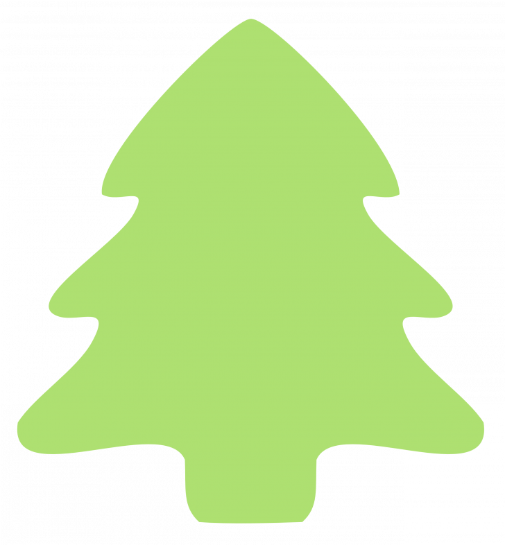 Christmas ~ Christmas Tree Clip Art Simple Emoji Copy - Christmas Tree Border Green (728x786)