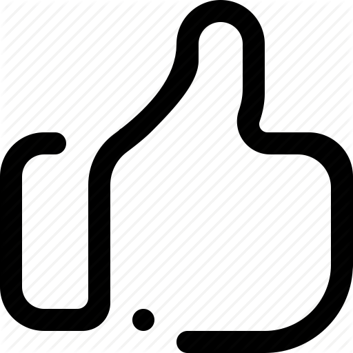 Facebook, Like, Thumb, Thumb Up, Thumbs Up, Up Icon - Thumbs Up Outline Icon (512x512)