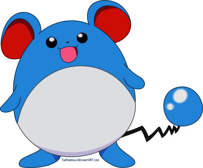 Free Marill Pokemon Vector By Emerald-stock - Free Pokemon Character Vector (700x580)