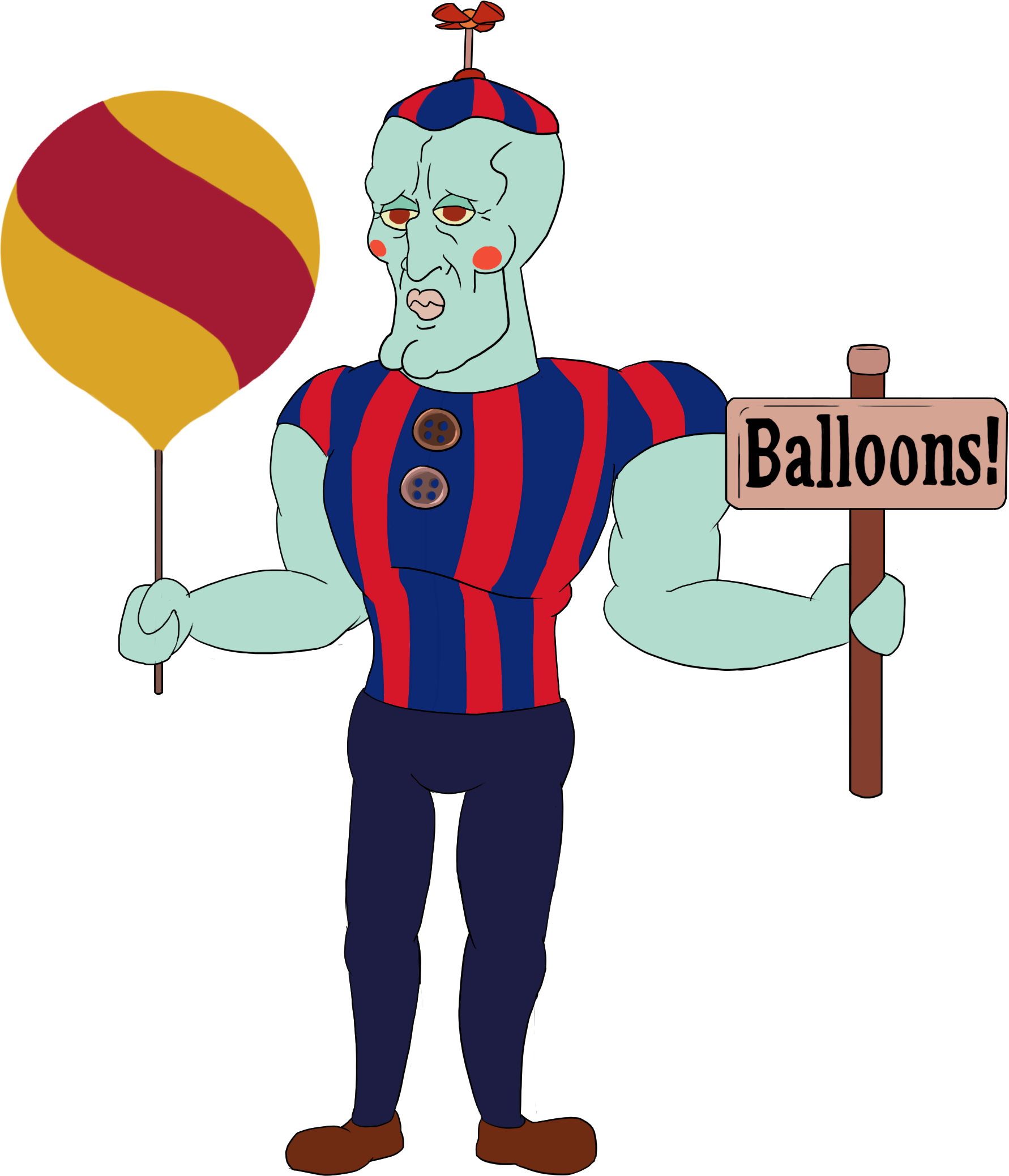 Handsome Balloon Boy - Balloon Boy Transparent (1782x2077)