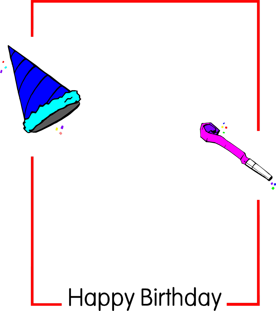 Free Stock Photo - Blank Frame For Birthday (958x1076)