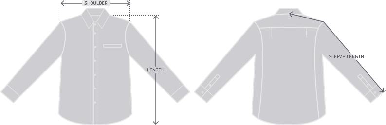 Garment Measurement Illustration - Illustration (792x344)