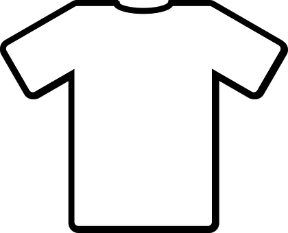 T-shirt White Shirt Front Fashion Clothing - White T Shirt Silhouette (500x406)