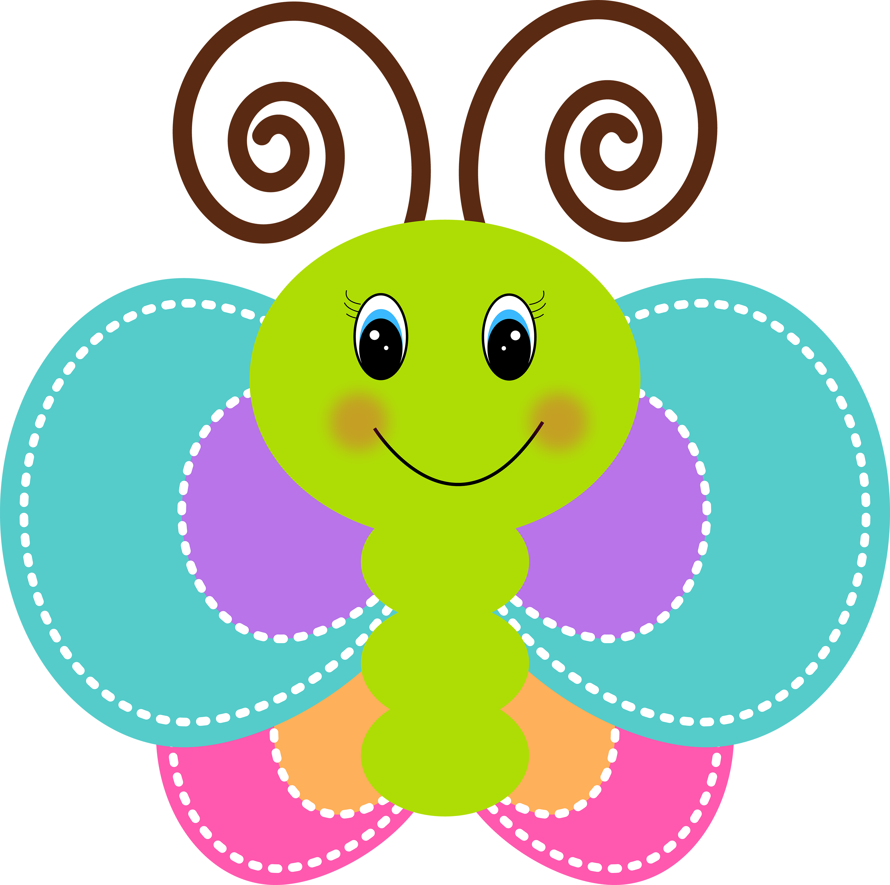 Hd Clipart Clip Art - Butterfly Cute Clipart (3017x3000)