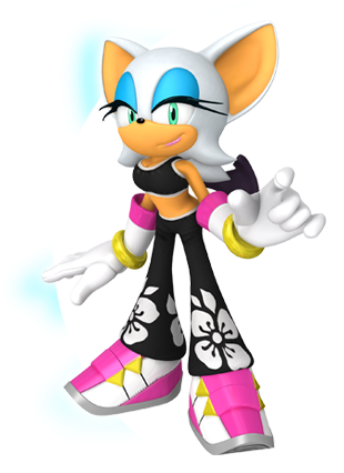 Sonic Free Riders Website Characters Clipart - Rouge And Shadow Sonic X (310x426)