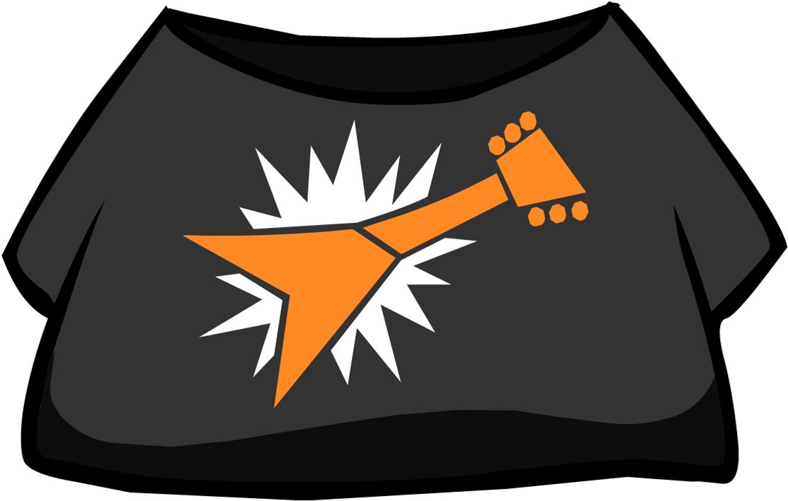 Rocker T-shirt - Club Penguin Music Jam Shirt (1151x710)