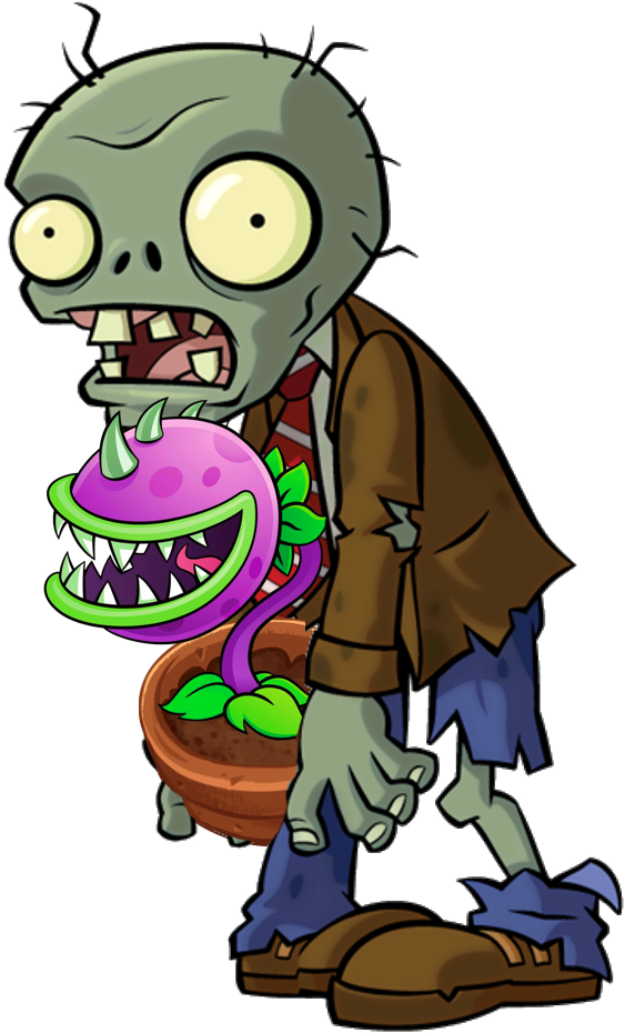 Chomper Zombie-0 - Plants Vs Zombies Zombie (568x937)