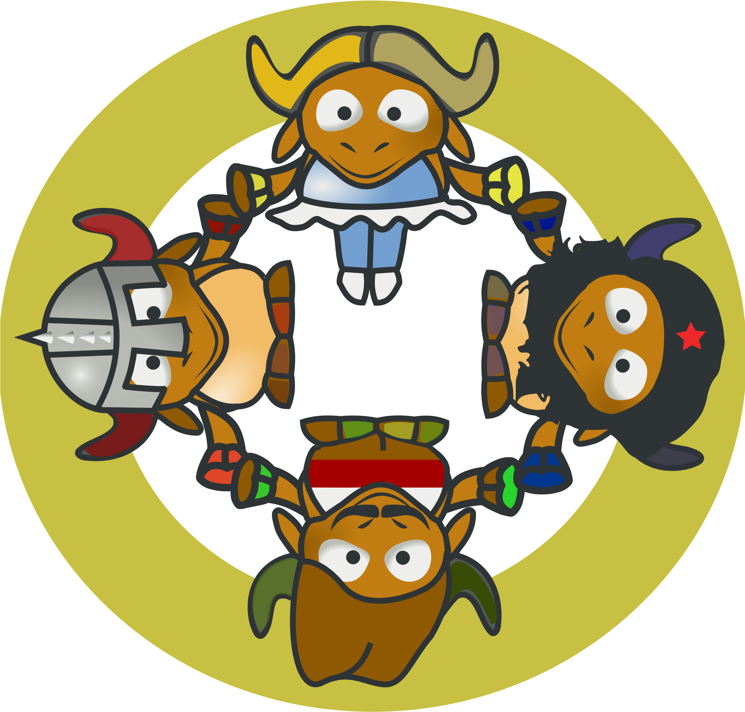 Top 77 Gnu Clip Art - Baby Gnu (2400x2303)