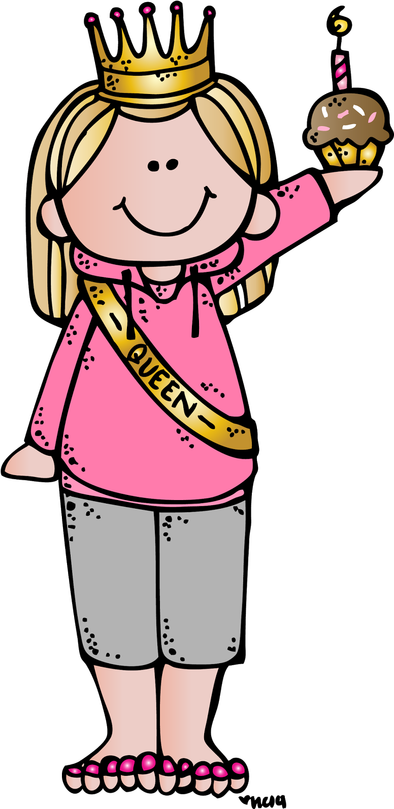 Free Graphics - Birthday Week Clipart (782x1600)