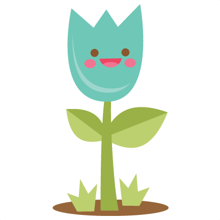 Happy Tulip Svg Scrapbook Cut File Cute Clipart Files - Happy Tulip Svg Scrapbook Cut File Cute Clipart Files (432x432)