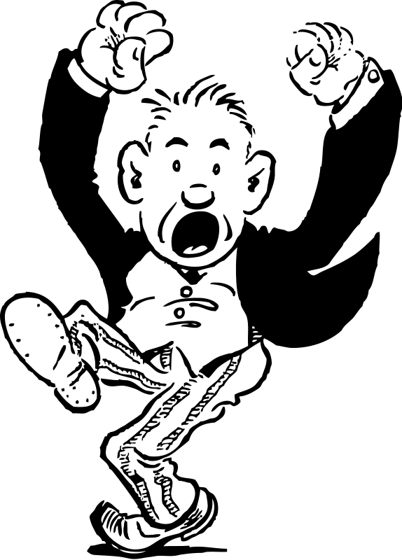 Angry Man Clipart (574x800)