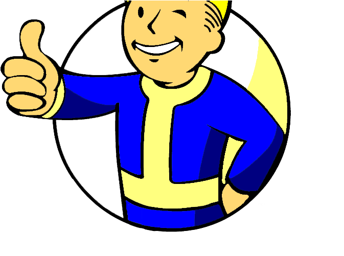 Fallout Clipart Thumbs Up - Thumbs Up Fallout Guy (721x500)