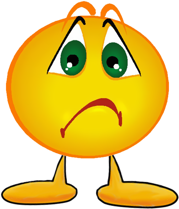 New Year New You - Sad Face Clipart (728x944)
