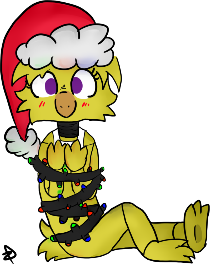 Happy New Year, Chica By Bluemooonn - Fnaf Toy Chica New Year (798x1002)