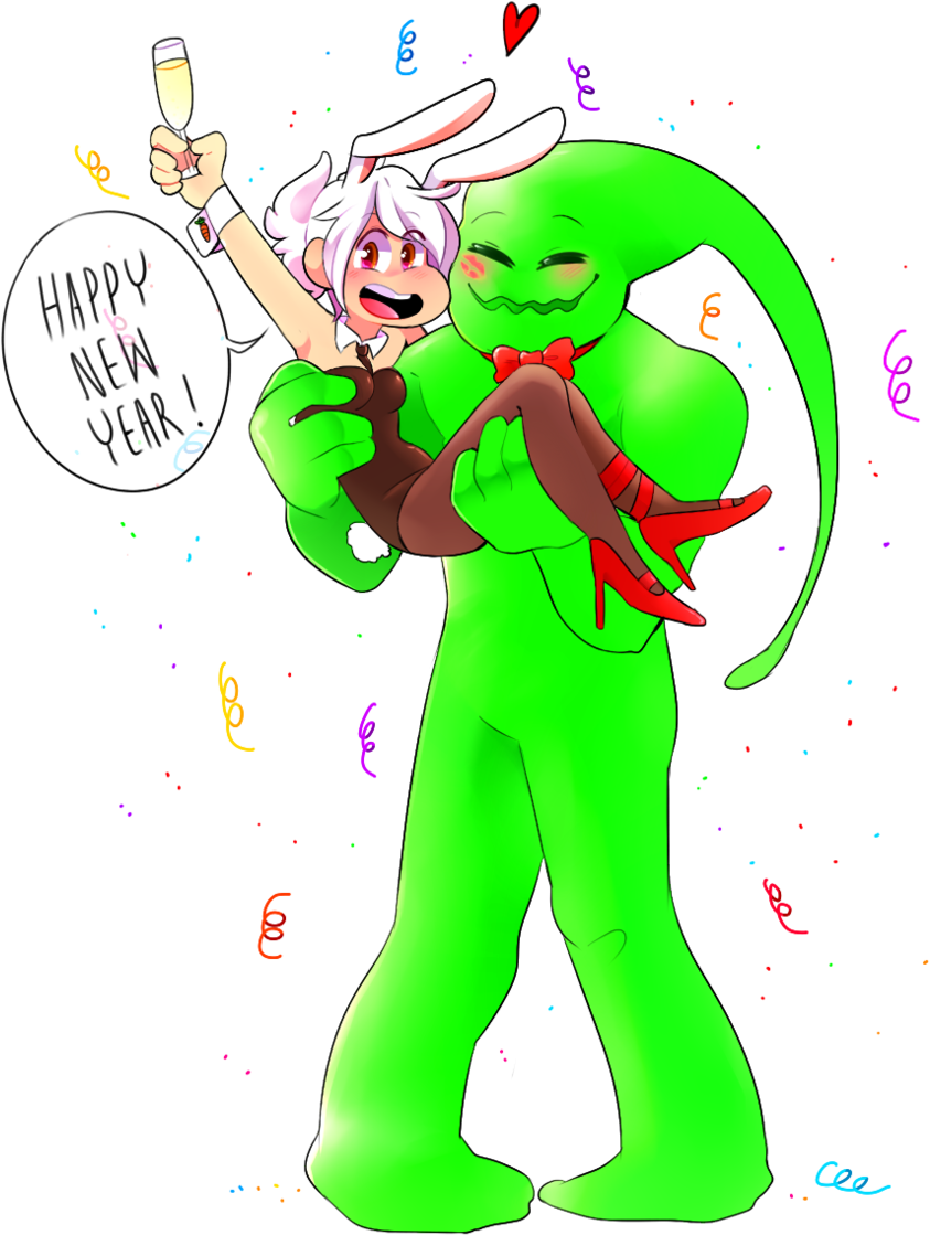 Nielspeterdejong Happy New Year From Riven And Zac - Fur (1024x1182)