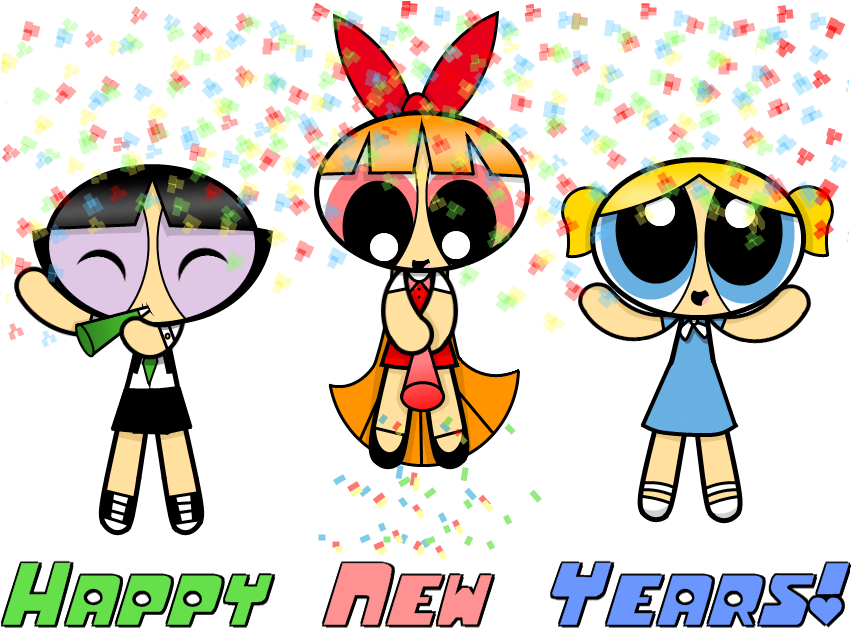 Happy New Years By 6ninjafox9 - Cartoon (850x650)
