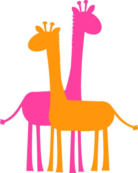 Birthday Girl Giraffes Clip Art - Green Giraffe (480x600)
