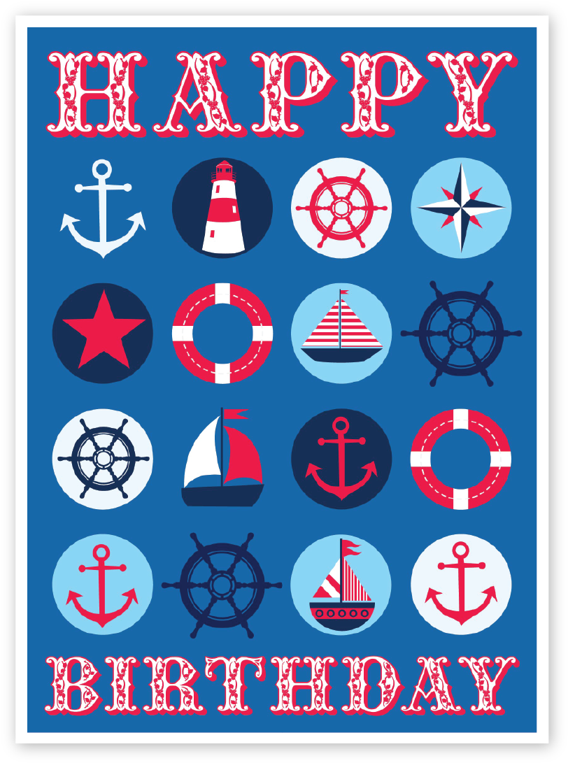 Nautical Lighthouse Themed Birthday Nautical Themed - Happy Birthday Sailor Theme (825x1103)